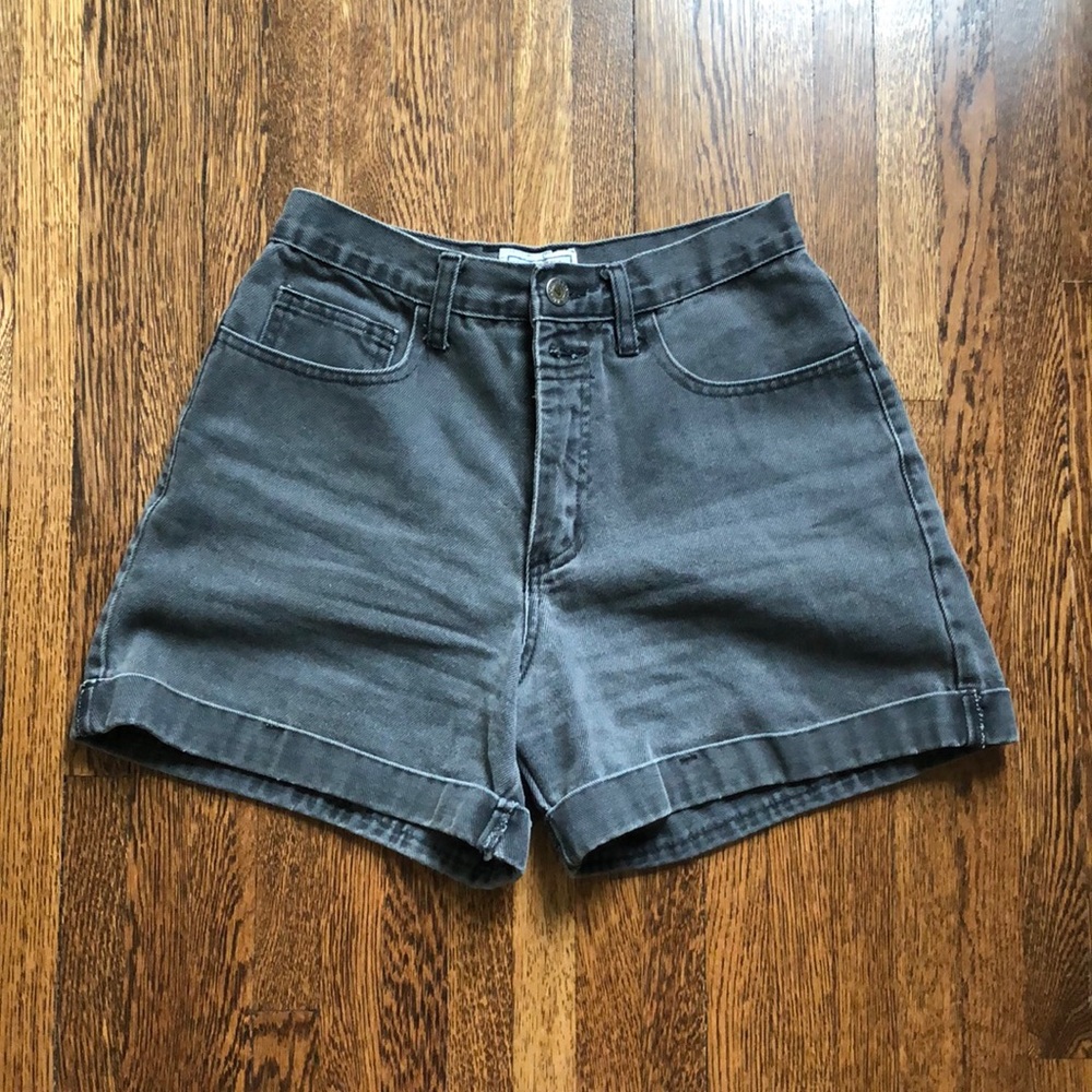 🌿Vintage Washed Grey Denim Shorts